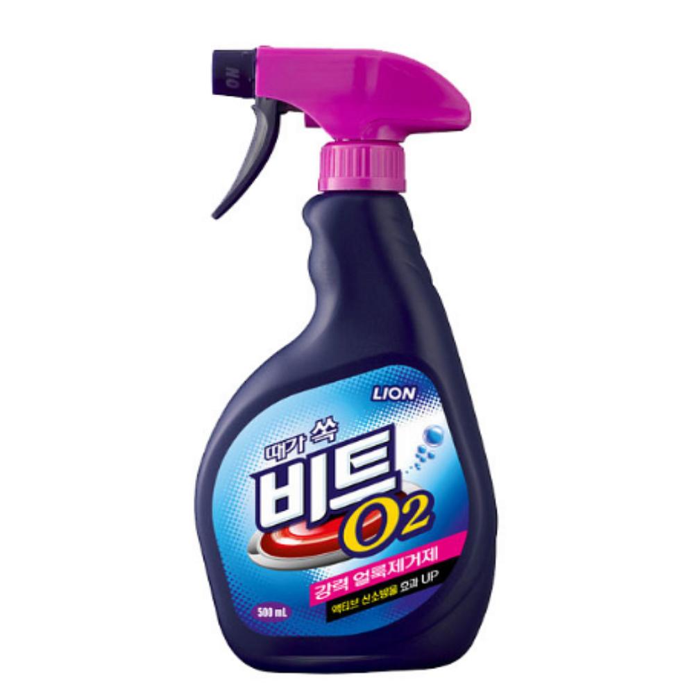 비트 O2 흰옷 얼룩 누런 찌든때 제거제 옷이염 스프레이 500ml - 상세 이미지 3