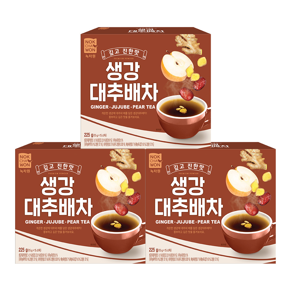 녹차원 생강대추배차 15스틱 x 3EA - 상품 이미지