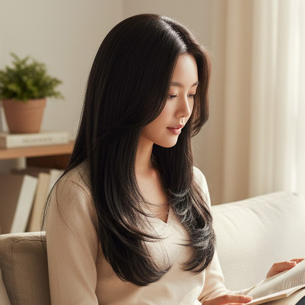 포리슨 레이어드 C컬 원터치 부분가발 SD-262047 - 상품 이미지