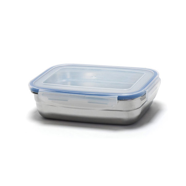 키친아트 스텐304 반찬통 사각 밀폐용기 보관용기 750ml, 1개 - 상품 이미지