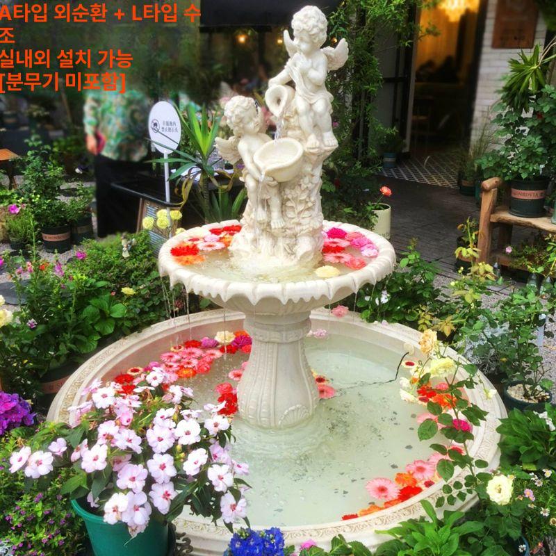 정원 분수대 대형 천사 인테리어 가드닝 조각상 카페 웨딩 장식품 조형물 실내 - 상세 이미지 3