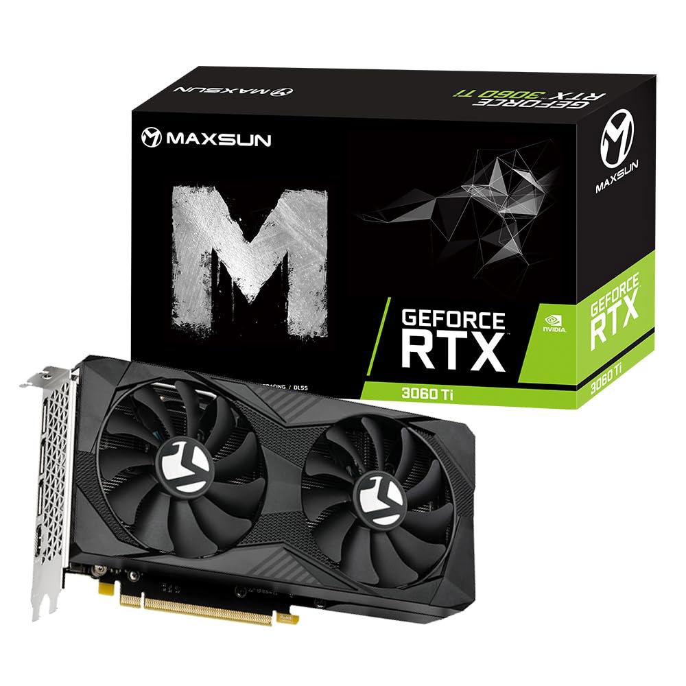 Maxsun 그래픽 카드 GeForce RTX 3060 Ti OC Edition 8G 비디오 게이밍 컴퓨터 카드 Copputer PC PCI Express 4.0 x 16 HDMI - 상품 이미지