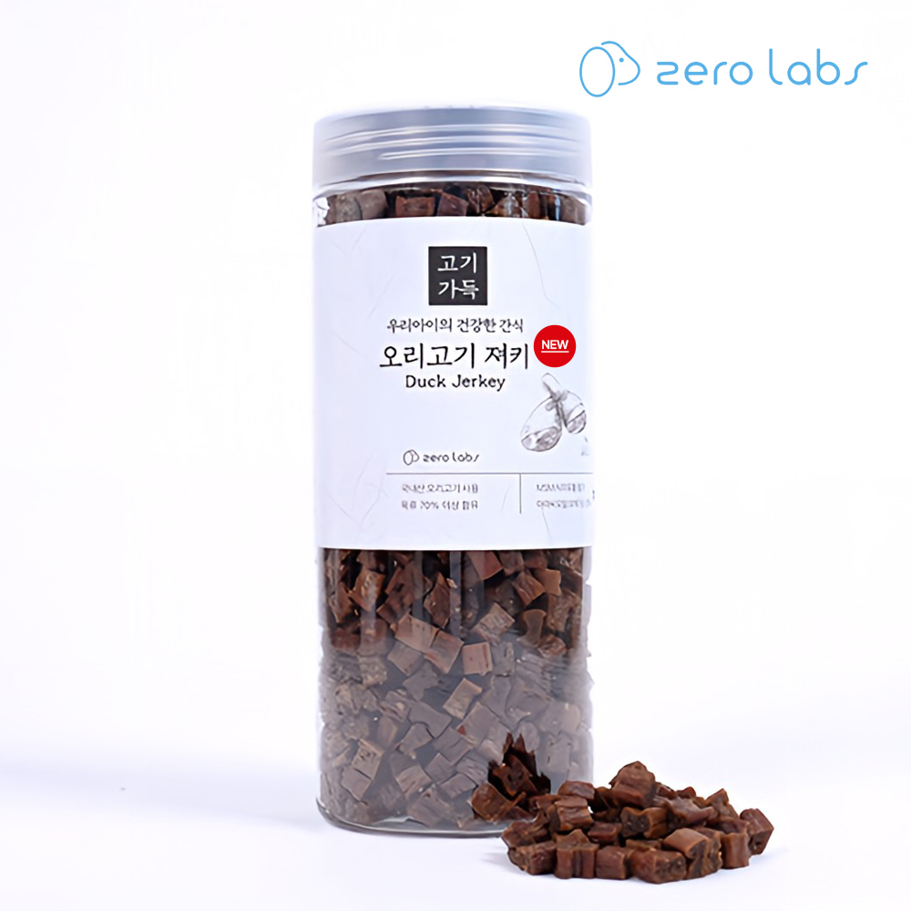 제로랩스 NEW고기가득350g 소고기 외3종, 국내산 강아지대용량져키 기능성 케어 강아지 화식 간식 노즈워크간식 고기함량80% - 상세 이미지 4