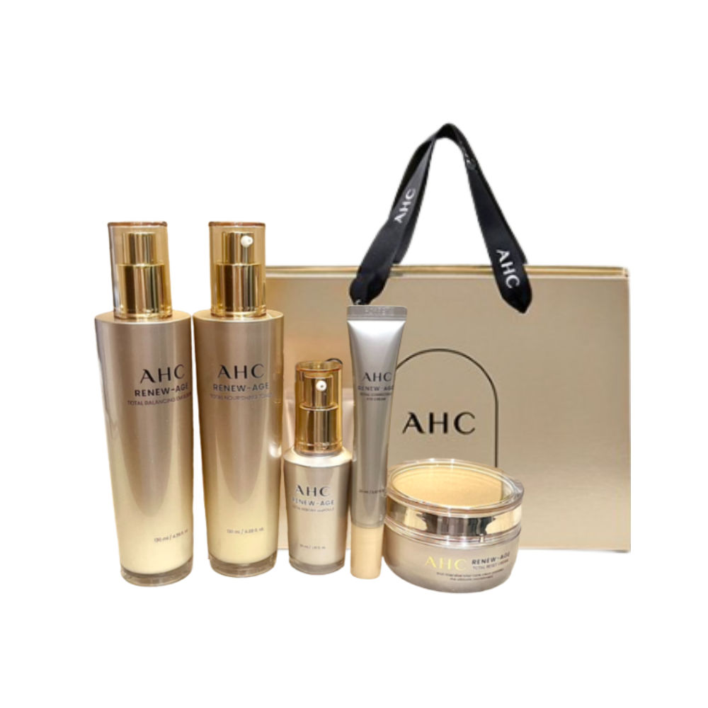 AHC 리뉴에이지 토탈 4종 + 아이크림 20ml 기프트 세트 - 상품 이미지