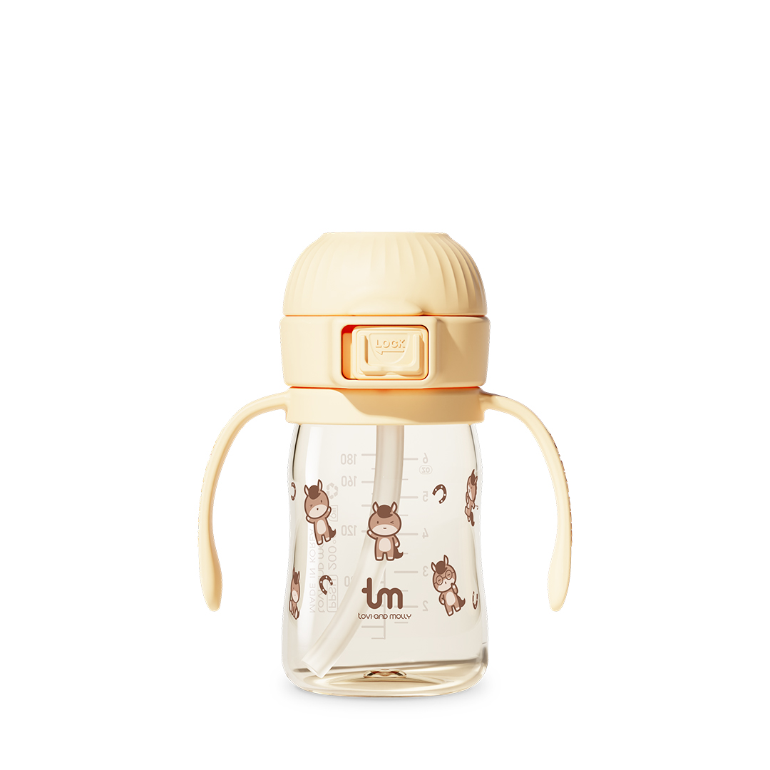 [토비앤몰리] 마리 새지 않는 아기 유아 어린이집 원터치락 빨대컵 180ml 280ml 이미지 7