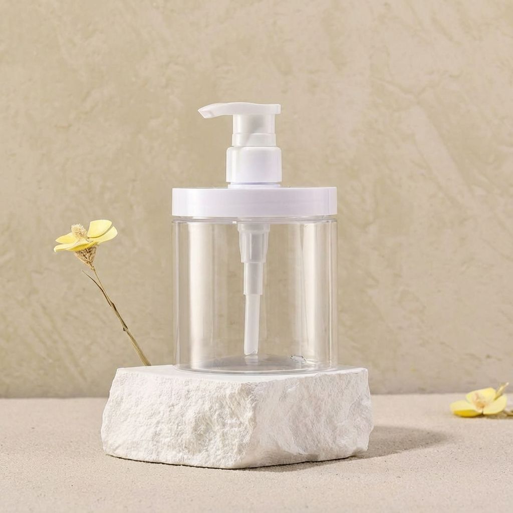 500ml 입구넓은 세제공병 주방 용기 리필 샴푸통 디스펜서 와이드 - 상품 이미지