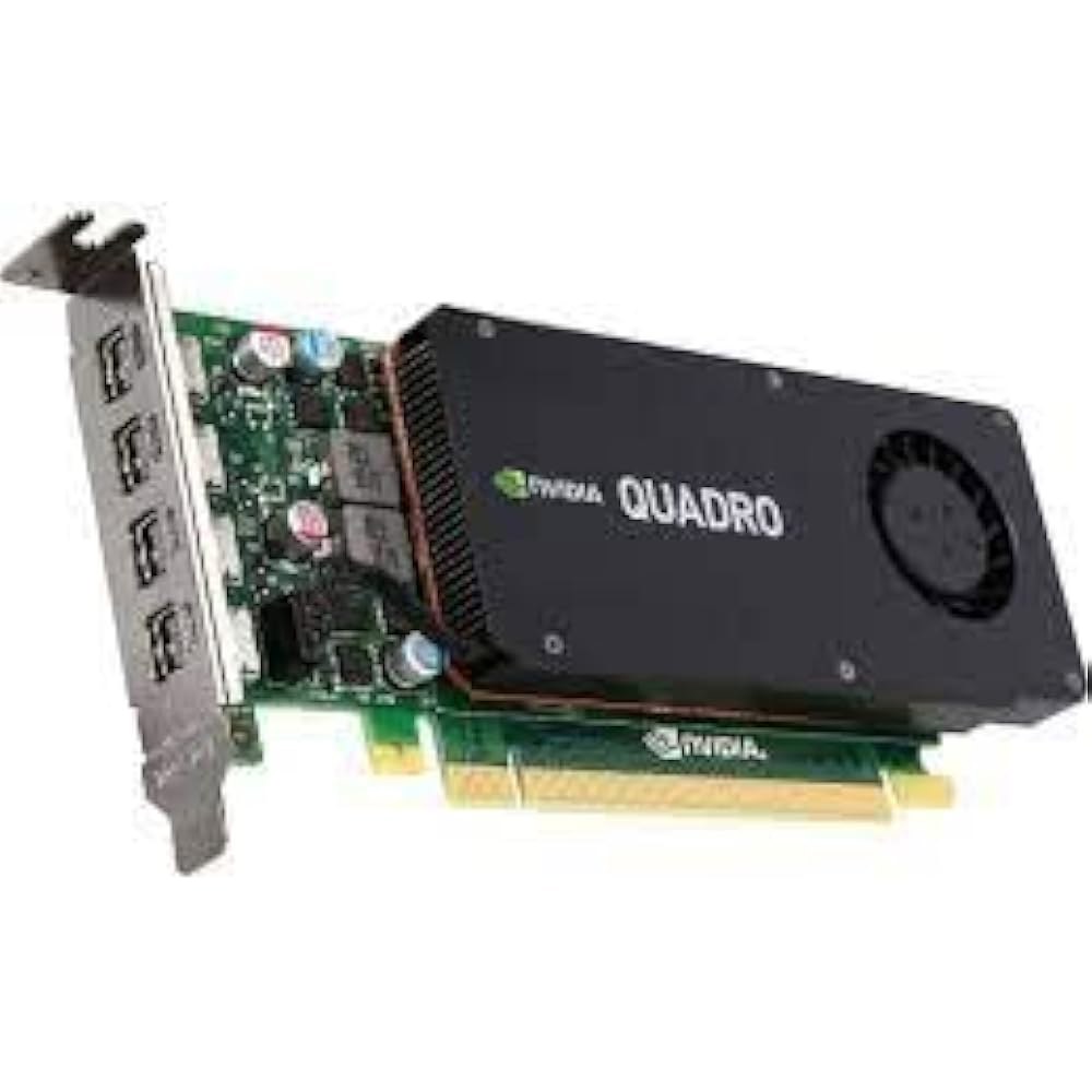 디스플레이포트용 엔비디아 쿼드로 K1200 - 그래픽 카드 4GB GDDR5 PCIe 2.0 x 16 로우 프로파일 미니 디스플레이포트 4개 - 상품 이미지