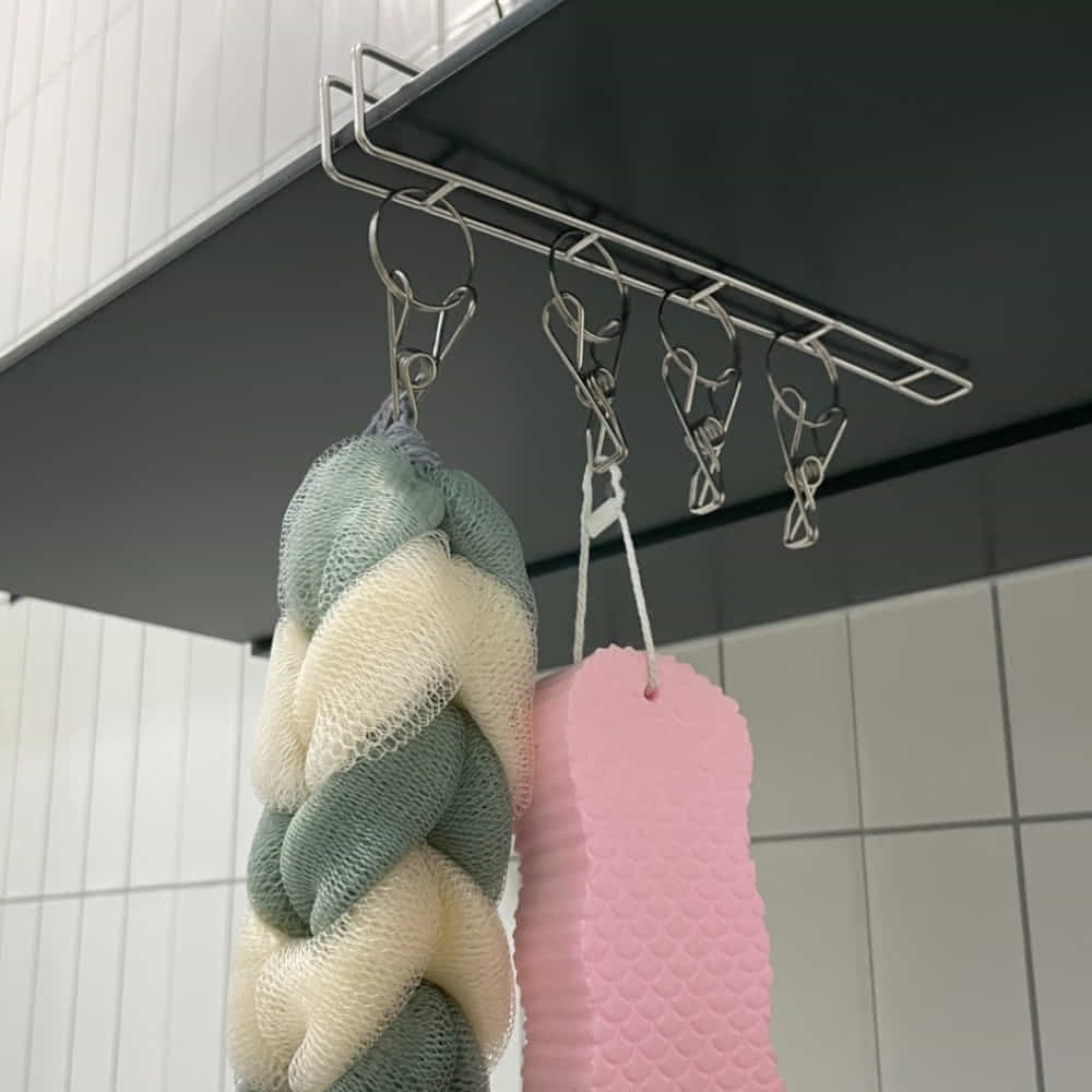 스텐 집게 수세미집게 싱크대수건걸이 - 상품 이미지