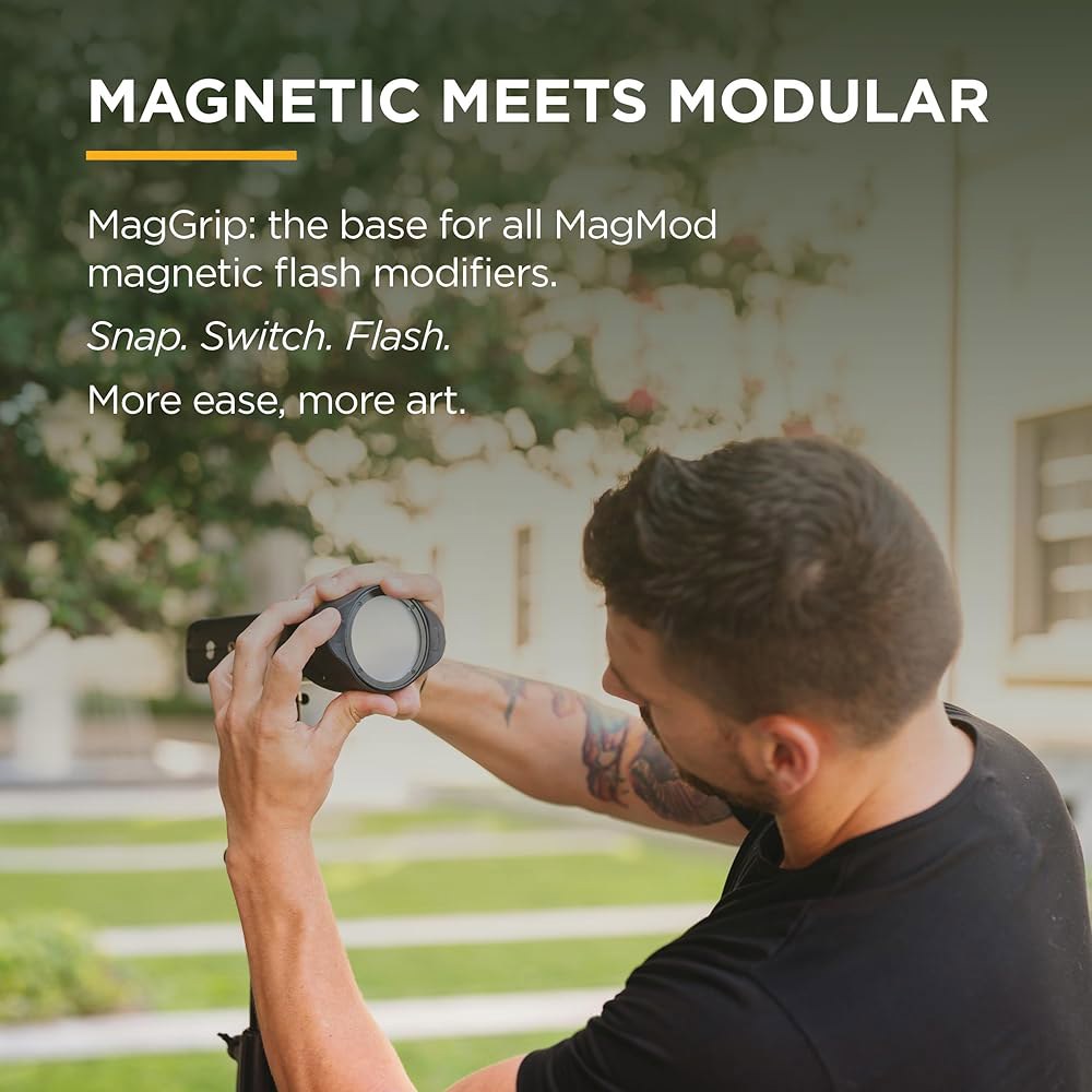 MagMod 스타터 플래시 디퓨저 키트 2, 카메라 온 및 오프 촬영용 마그네틱 수정기 세트, MagGrip MagGrid 2 MagSphere 포함, 모든 스피드라이트의 99 - 상세 이미지 3
