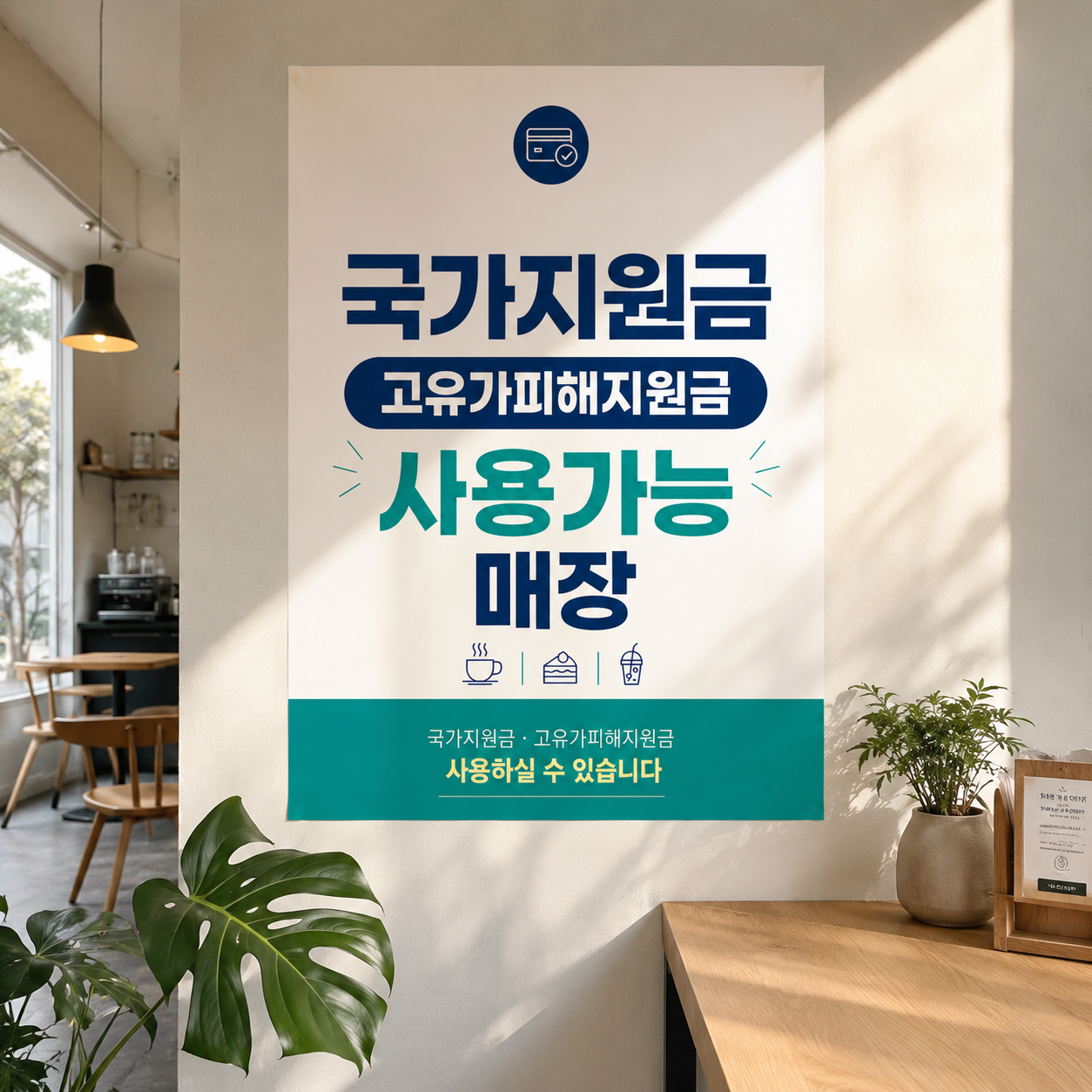 고유가 피해 지원금 포스터 사용처 가맹점 A 반광택인화지 A4 - 상품 이미지
