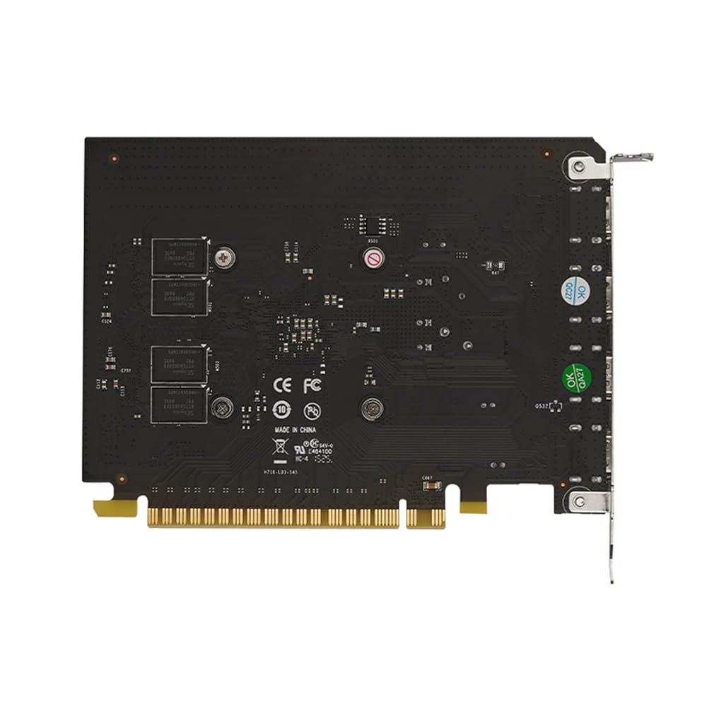컴퓨터 PC ITX 싱글 슬롯 PCI Express 4xHDMI, 4K 쿼드 모니터 멀티 스크린용 Maxsun GeForce GT 730 4GB 비디오 그래픽 카드 GPU 2GB - 상세 이미지 2