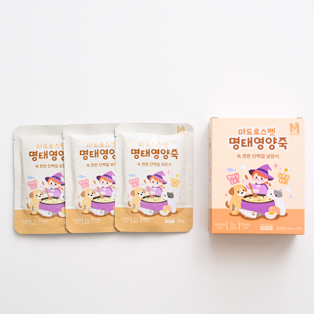 반려동물 영양보양식 명태영양죽 강아지 고양이 전연령, 240g, 1개 - 상세 이미지 5