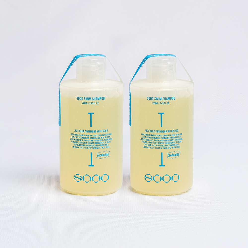 [내일배송] SOOO SWIM SHAMPOO 수샴푸 수영장 전용 샴푸 220ml, 2개 - 상품 이미지