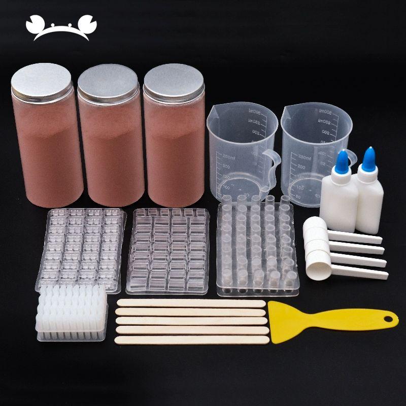 모델 모래 건물 만들기 몰드 데코 실리콘 DIY 미니 시멘트 테이블 벽돌 체험판 세트 - 상세 이미지 3