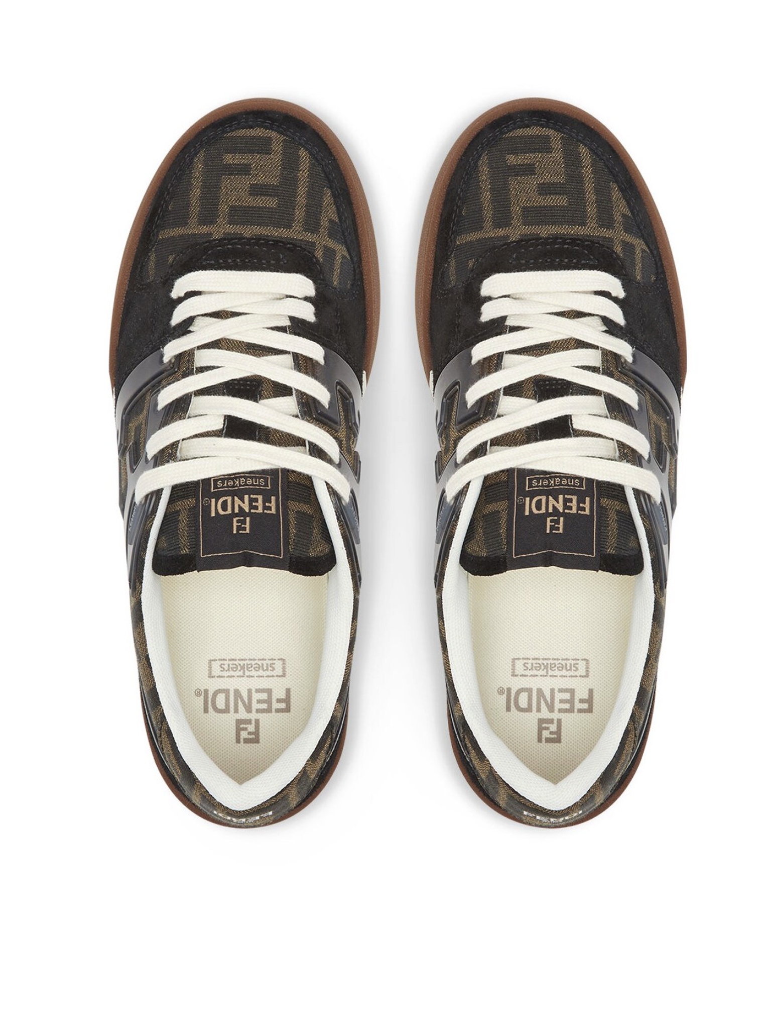 펜디 여성 운동화 SS26 블랙 화이트 8E8470AQ6IF17JT TOBACCO - 상세 이미지 4