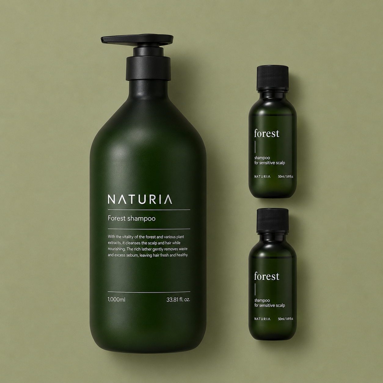 나투리아 포레스트 샴푸 1000ml+100ml - 상품 이미지
