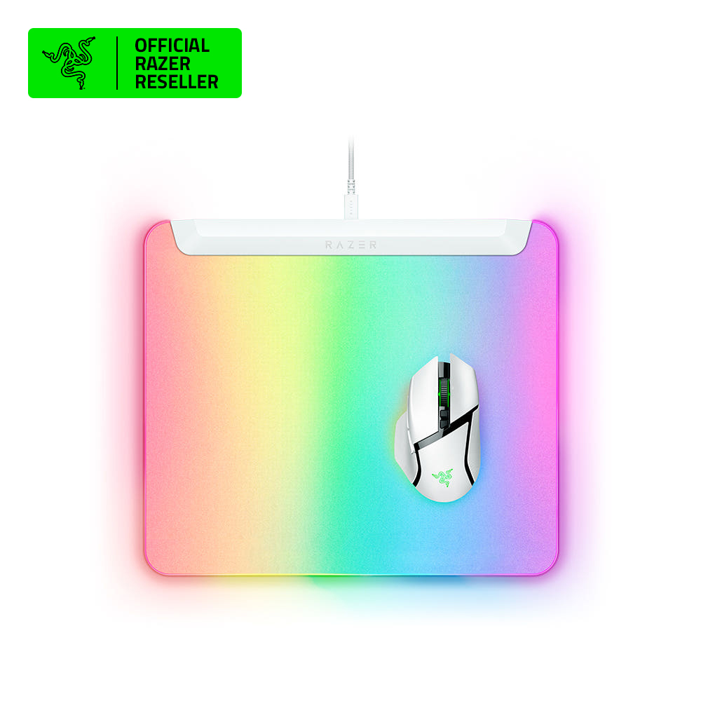 레이저코리아 파이어플라이 V2 Pro RGB 마우스패드 화이트 - 상품 이미지