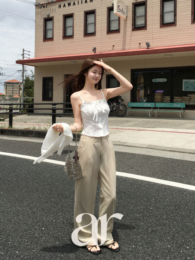 3기장 핀턱 와이드 팬츠 ps5878 이미지 3