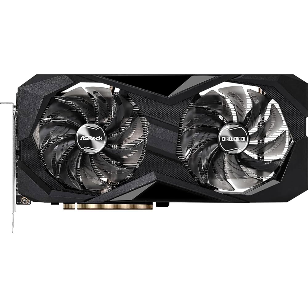 ASRock Radeon RX 7600 챌린저 8GB OC 그래픽 카드, AMD RDNA 3 아키텍처, GDDR6, PCIe 4.0, 듀얼 팬, 0dB 사일런트 쿨링, HDMI - 상세 이미지 2