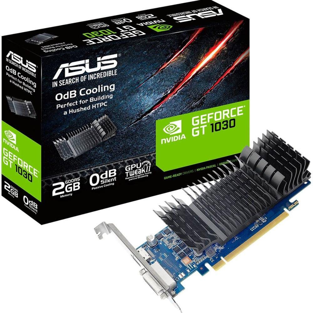 ASUS GeForce GT 1030 2GB GDDR5 HDMI DVI 그래픽 카드(GT1030-2G-CSM) Graphic Card - 상품 이미지