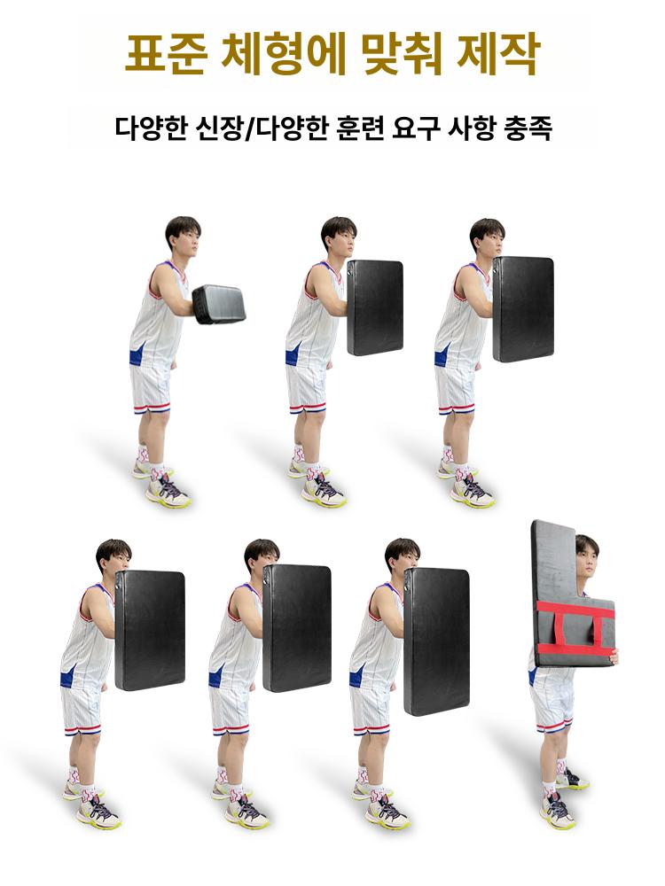 농구 몸싸움 패드 방어 트레이닝 슈팅 기구 매트 스크린 스탭 스포츠 단일 암 두꺼운 40x20x10cm - 상세 이미지 5