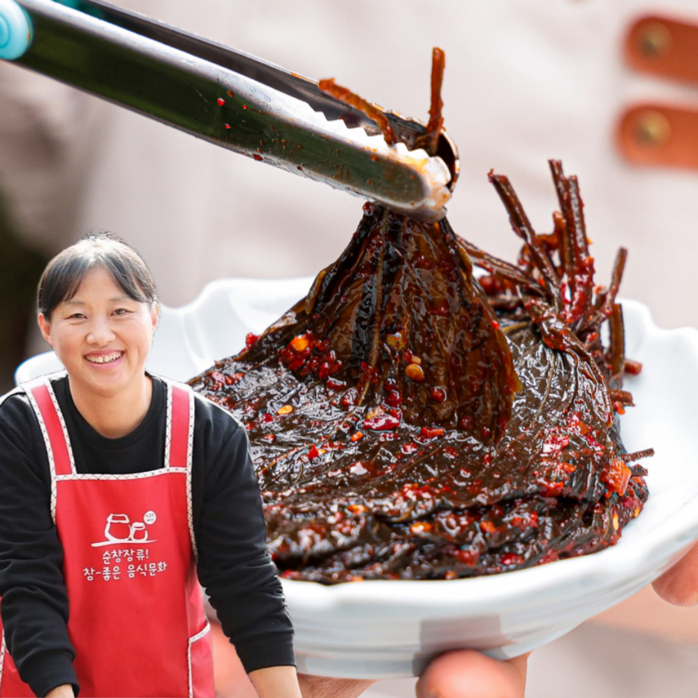 국산 깻잎무침 장아찌 양념 깻잎지 순창 가남 500g, 1개 - 상품 이미지