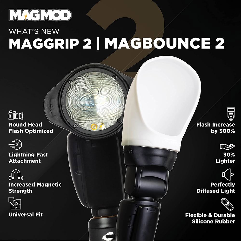 MagMod 프로페셔널 플래시 키트 2, 사진 조명 디퓨저 세트, 마그네틱 라이트 부착물, 경량 수정자, 우수한 제어 - 상세 이미지 3