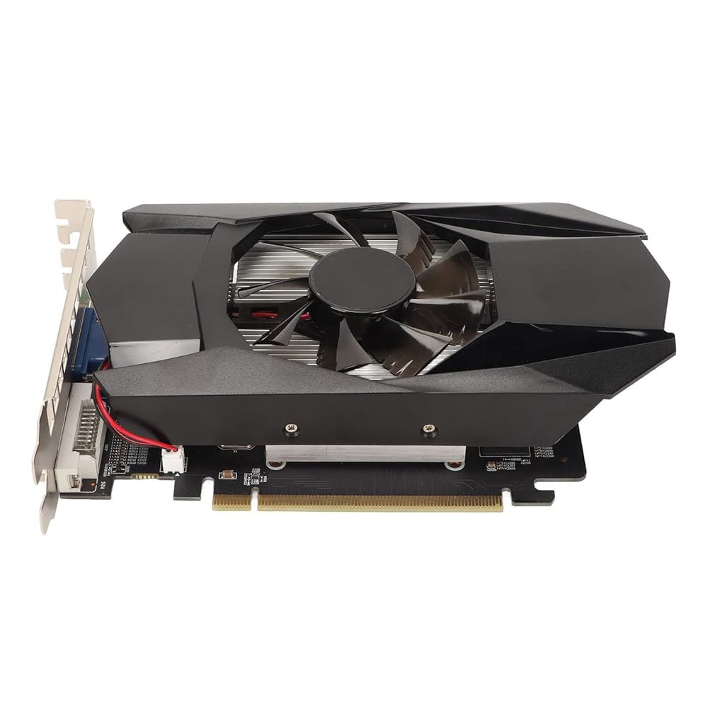 HD 7670 그래픽 카드, 4GB GDDR5 게이밍 카드 128비트 1000MHz 비디오 DirectX 11 GPU, HDML /DP / DVI 업그레이드 컴퓨터 액세서리 - 상품 이미지