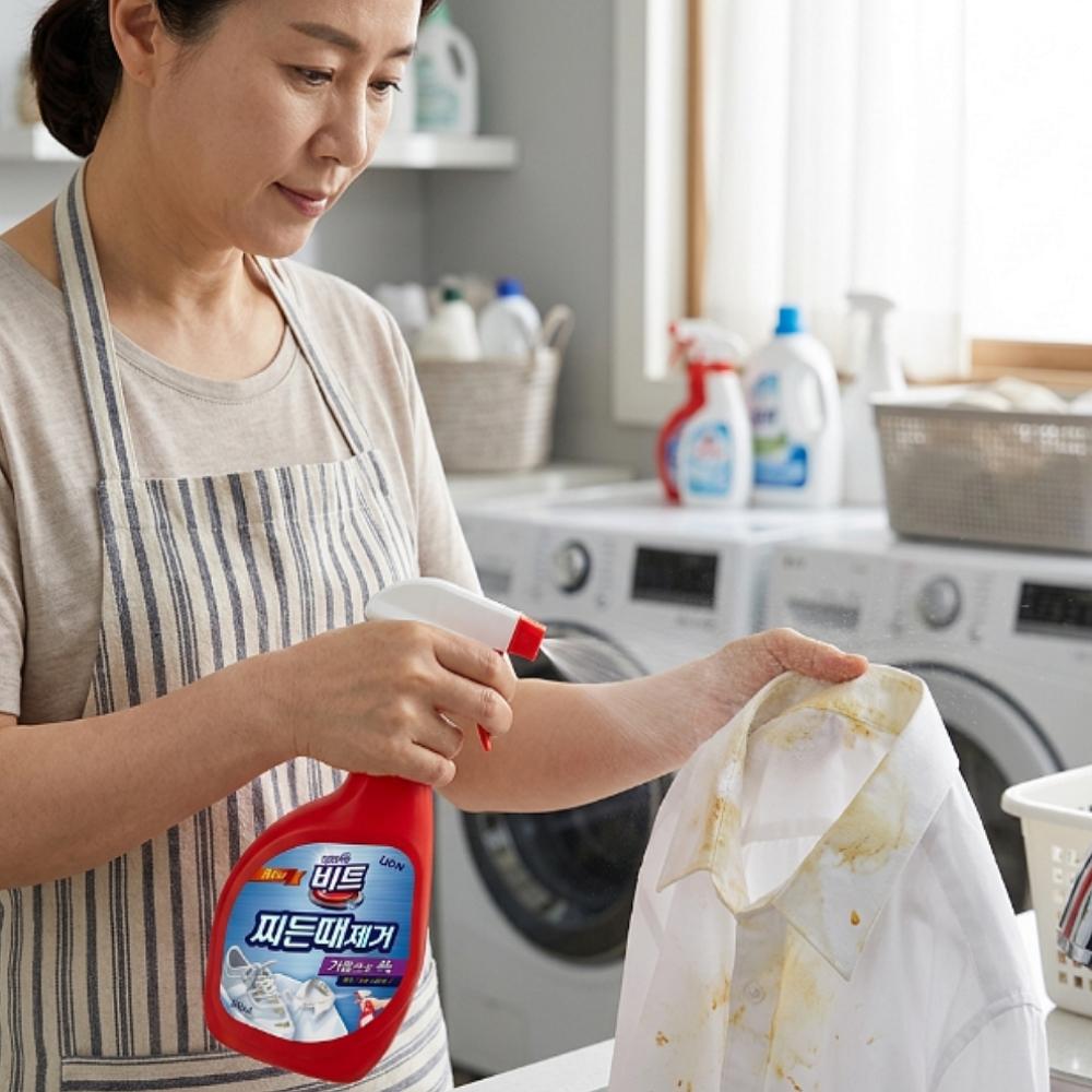 비트 O2 흰옷 얼룩 누런 찌든때 제거제 옷이염 스프레이 500ml - 상세 이미지 2