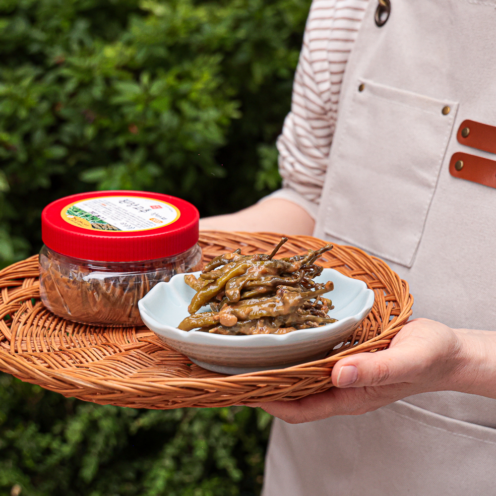 된장고추장아찌 삭힌 고추 무침 국산재료 순창 가남 500g, 1개 이미지 6