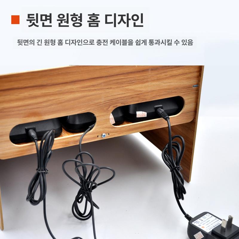 무전기보관함 경비 경호원 보안상황실 호텔 현장 다용도 다크우드그레인 이미지 6