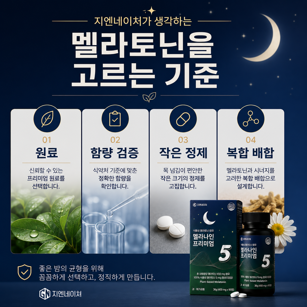 3개월분 식물성멜라토닌 5mg 테아닌 마그네슘 잠잘오는 수면영양제 수면보조제 90정, 1개 이미지 2