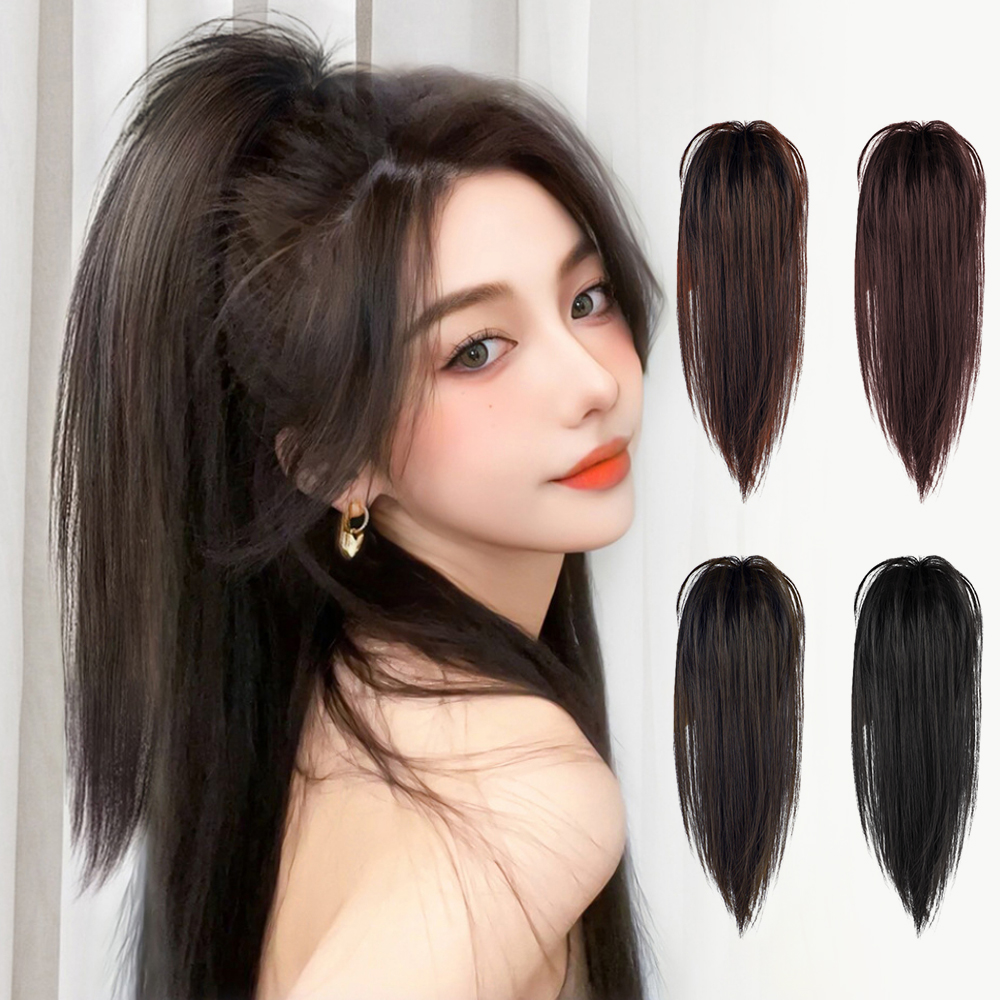 짧은 포니테일 일자 집게 가발 SD-230904 - 상품 이미지