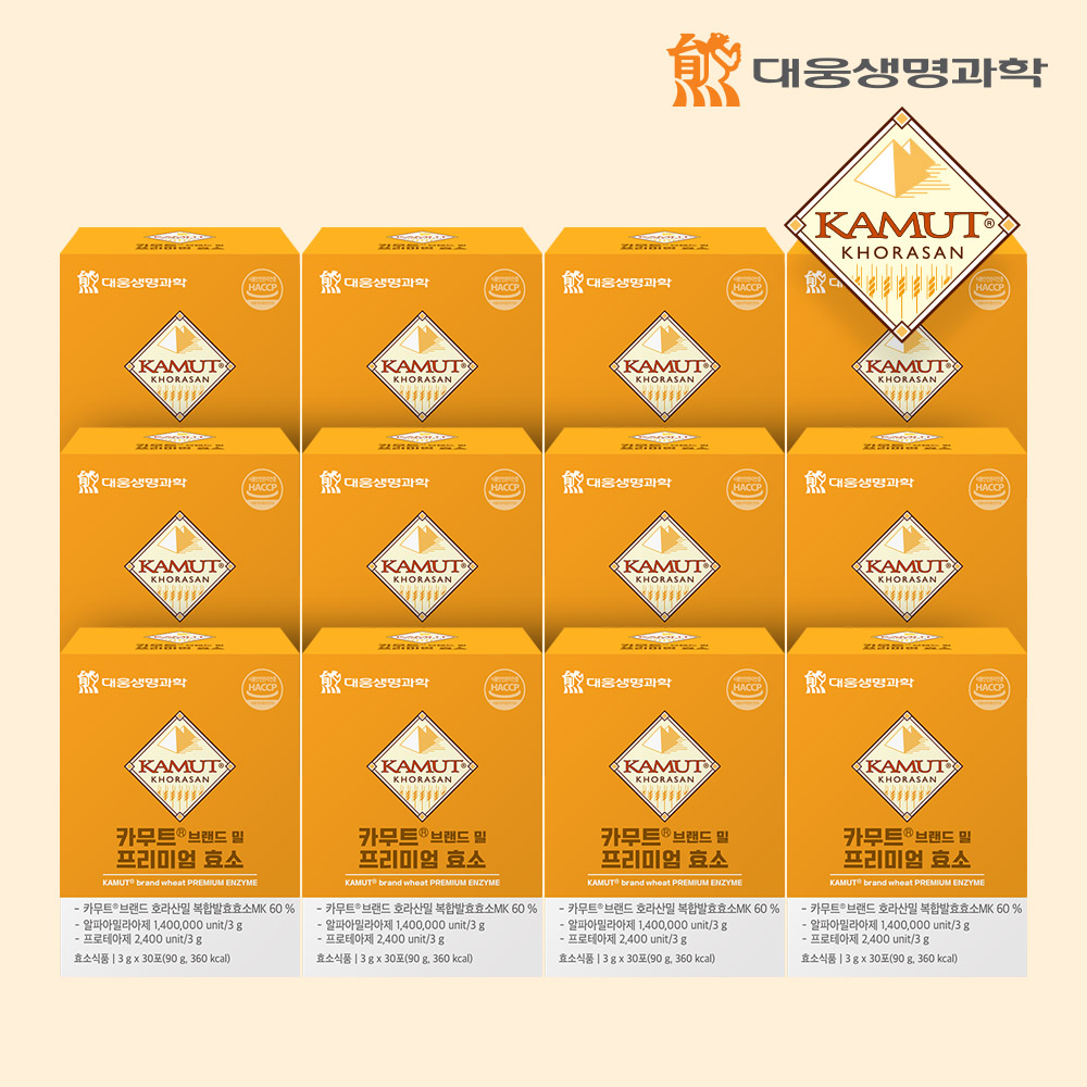 140만역가수치 대웅생명과학 카무트 프리미엄 효소 30포, 12개 - 상품 이미지