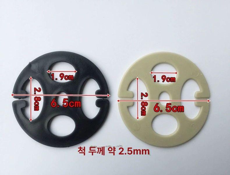 차량용 시트 고정 버클 클립 플라스틱 커버 자동차 매트 방석 이탈 방지 틈새 고리 베이지 클램프 10개 - 상세 이미지 2