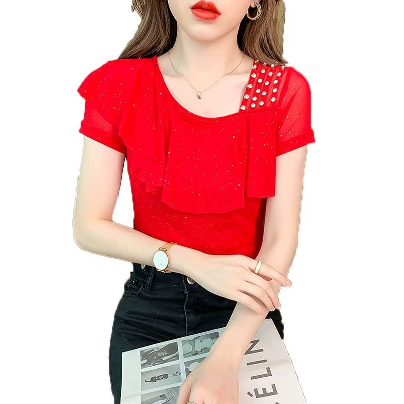 숄프릴 댄스탑밸리 스포츠 상의 댄스복 라인 라틴 여성 탑 블랙 L - 상세 이미지 5
