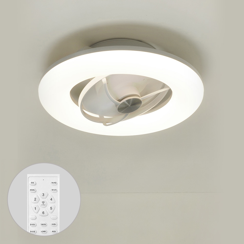 BLDC모터 에어온 LED 360 회전 선풍기 실링팬 리모컨 방등 55W - 상세 이미지 4