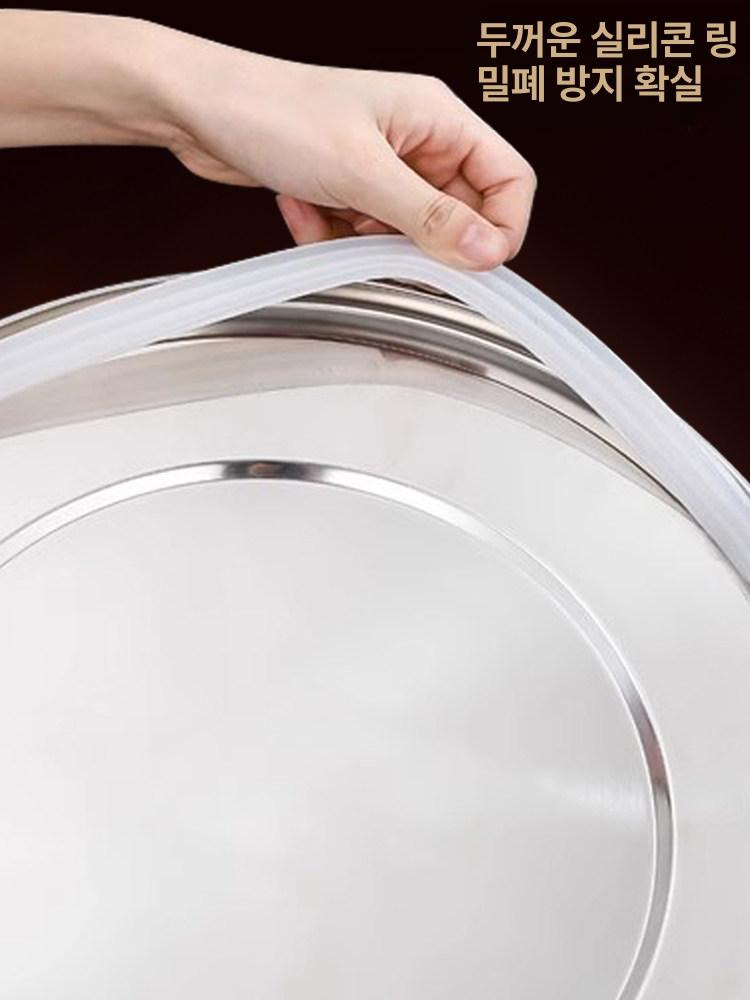 발효통 100L 스텐 보관통 와인 보관 밀폐통 배럴 업소용 주방 지름 50 높이 50 (98l) - 상세 이미지 5