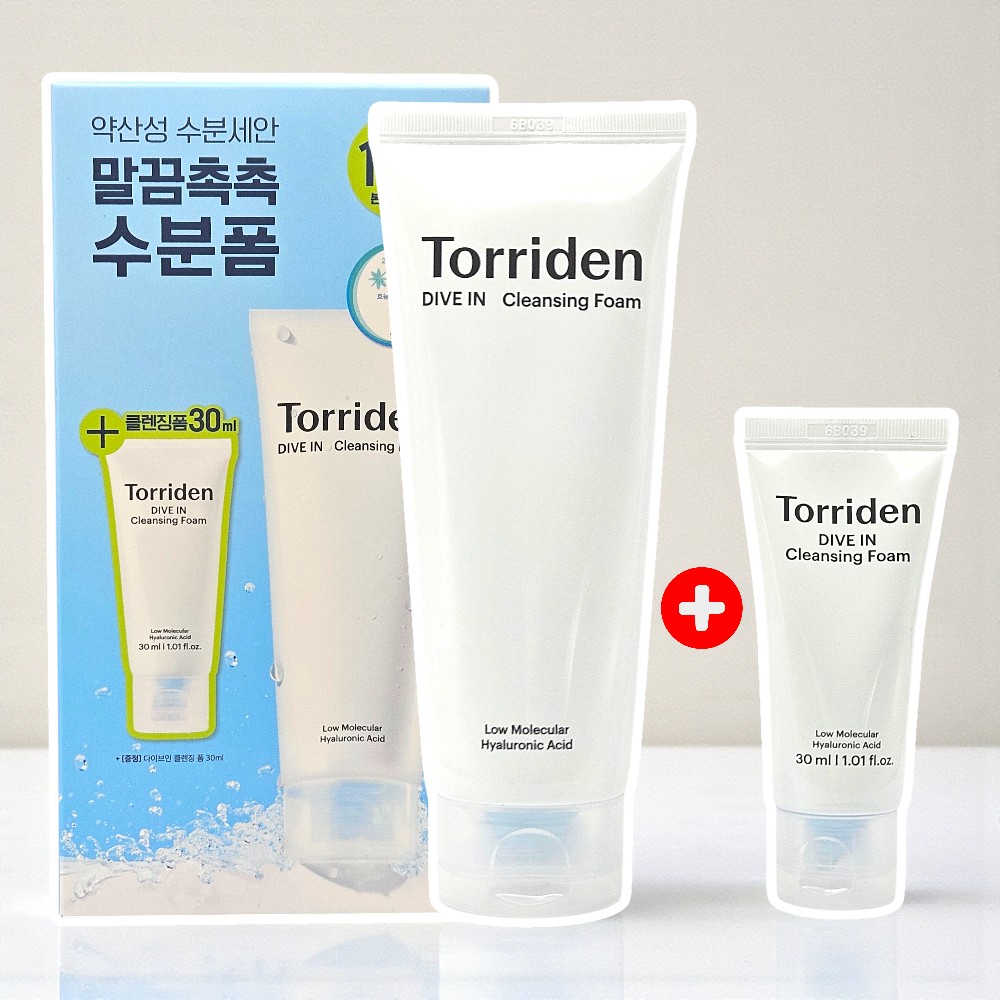 토리든 다이브인 저분자 히알루론산 클렌징 폼 150ml (+30ml 추가) 기획 - 상품 이미지