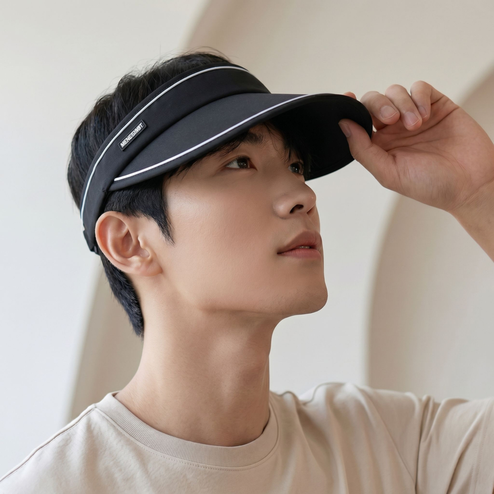썬캡 여름 자외선차단 휴대용 돌돌이 모자 여성 여행 러닝 등산 테니스 햇빛가리개 - 상세 이미지 4