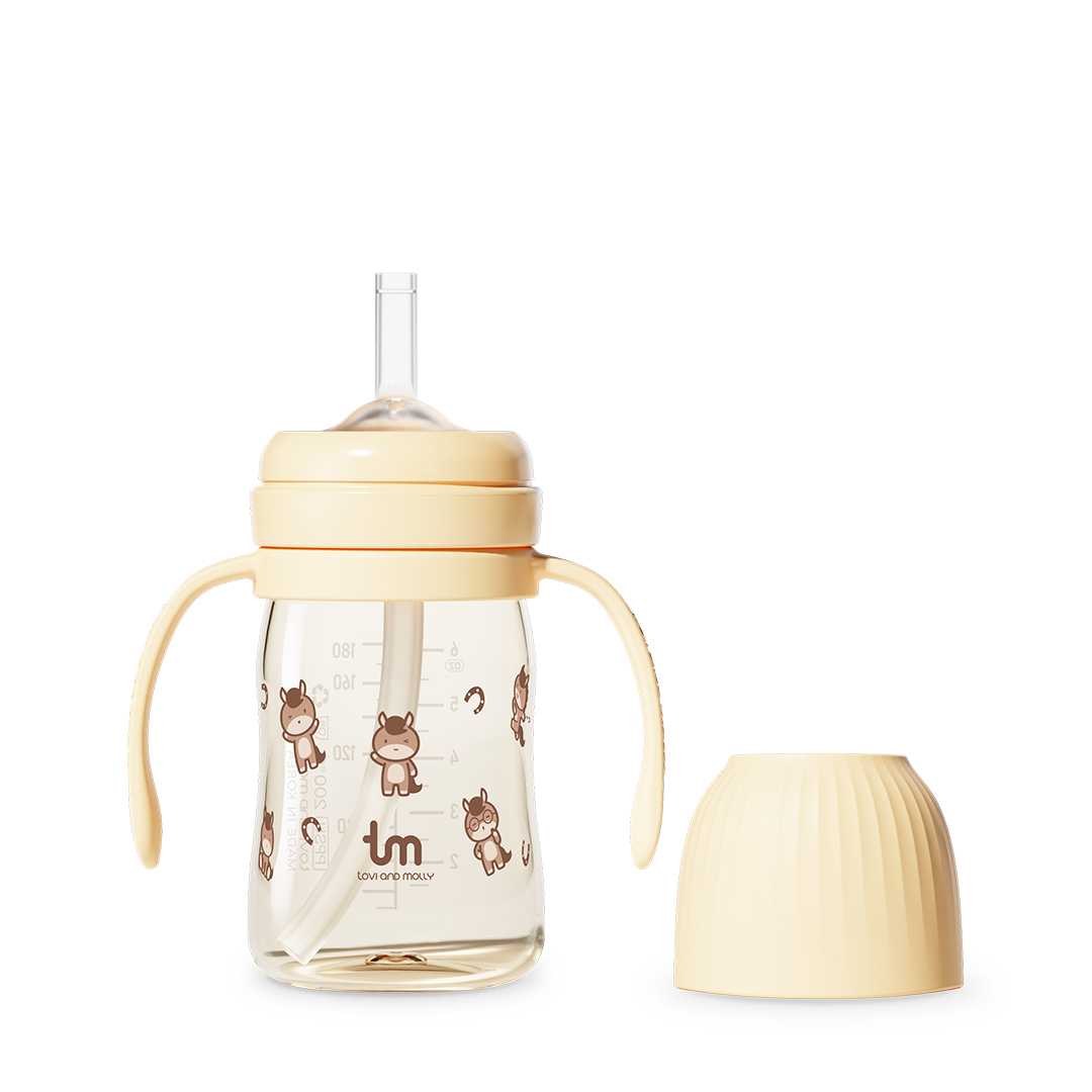 [토비앤몰리] 마리 새지 않는 아기 유아 어린이집 빨대컵 180ml 280ml 이미지 8