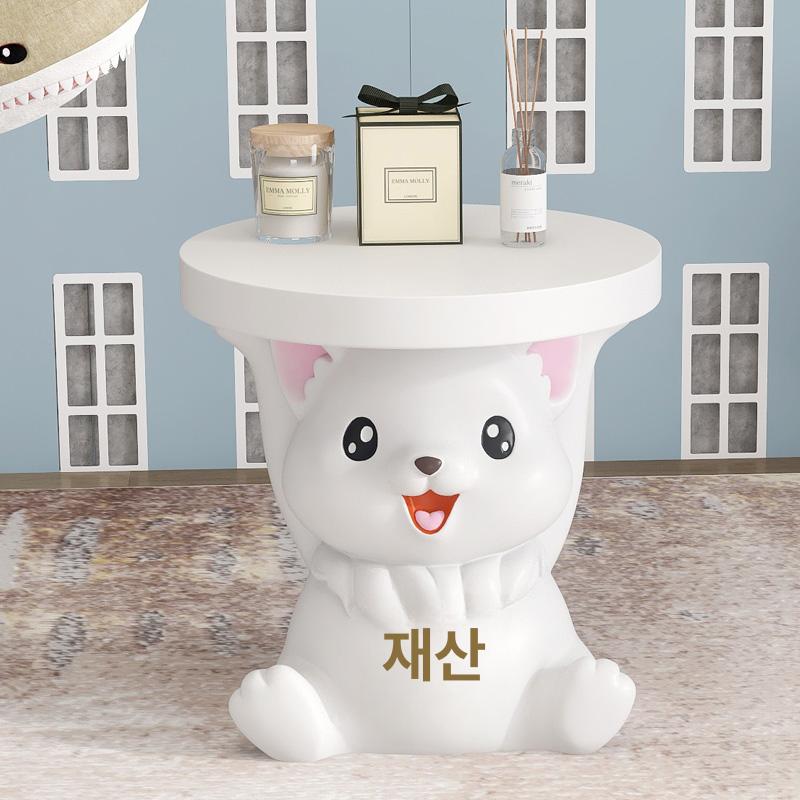 스툴 거실 의자 귀여운 동물 양 강아지 고양이 체어 리틀램 스툴 - 상세 이미지 5