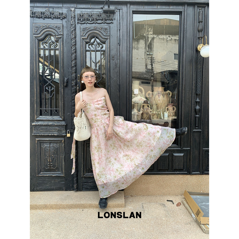 Lonslan 론슬란 네트백 손뜨개가방 라피아백 라탄 여름가방 여성 숄더백 - 상세 이미지 2
