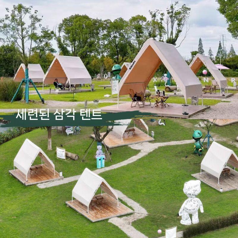 업소 메쉬 야외 그늘막 캐노피 옥상 천막 행사용 농막 베이지색 접이식 야외천막 캐노피천막 - 상세 이미지 3