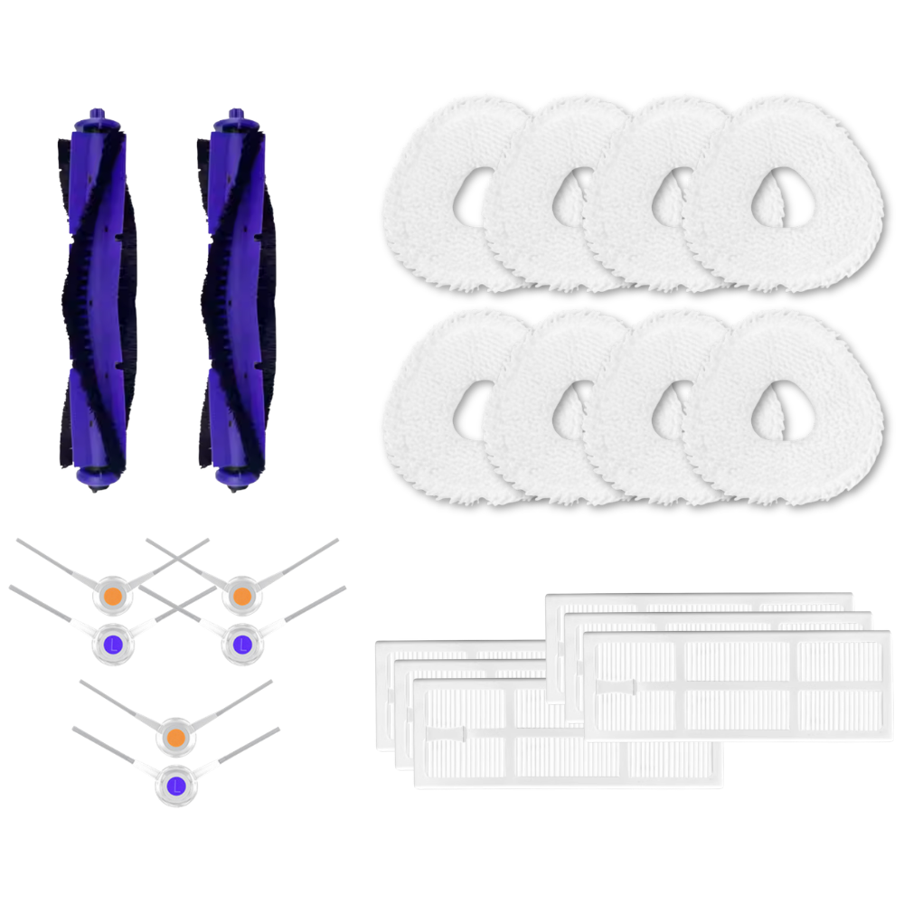 [호환] 나르왈 프레오 소모품 물걸레 더스트백 필터 브러쉬 12개월 구성품 - 상품 이미지