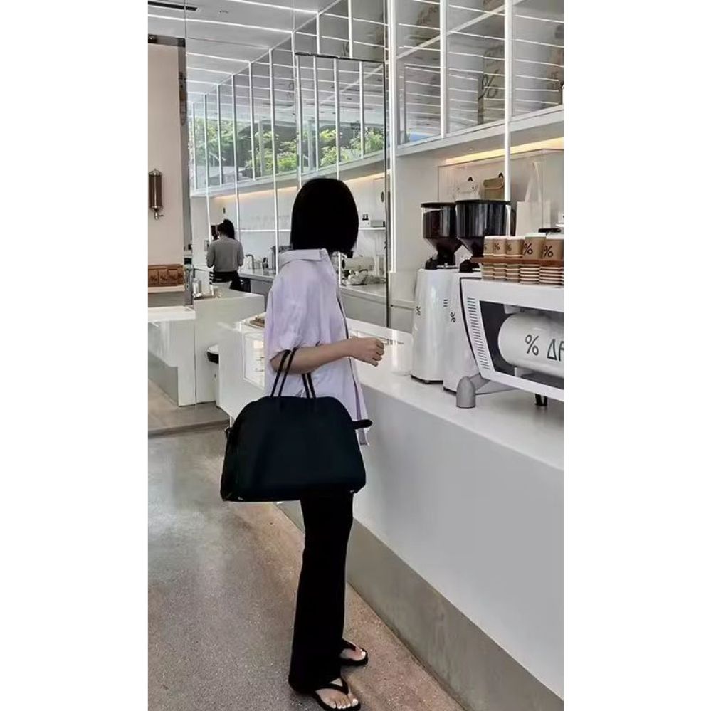 출근 호보백 크로스백 버킷백 여성숄더백 쇼퍼백 스몰 데일리 보부상가방 나일론 빅백 여름 모카(대 이드) - 상세 이미지 5