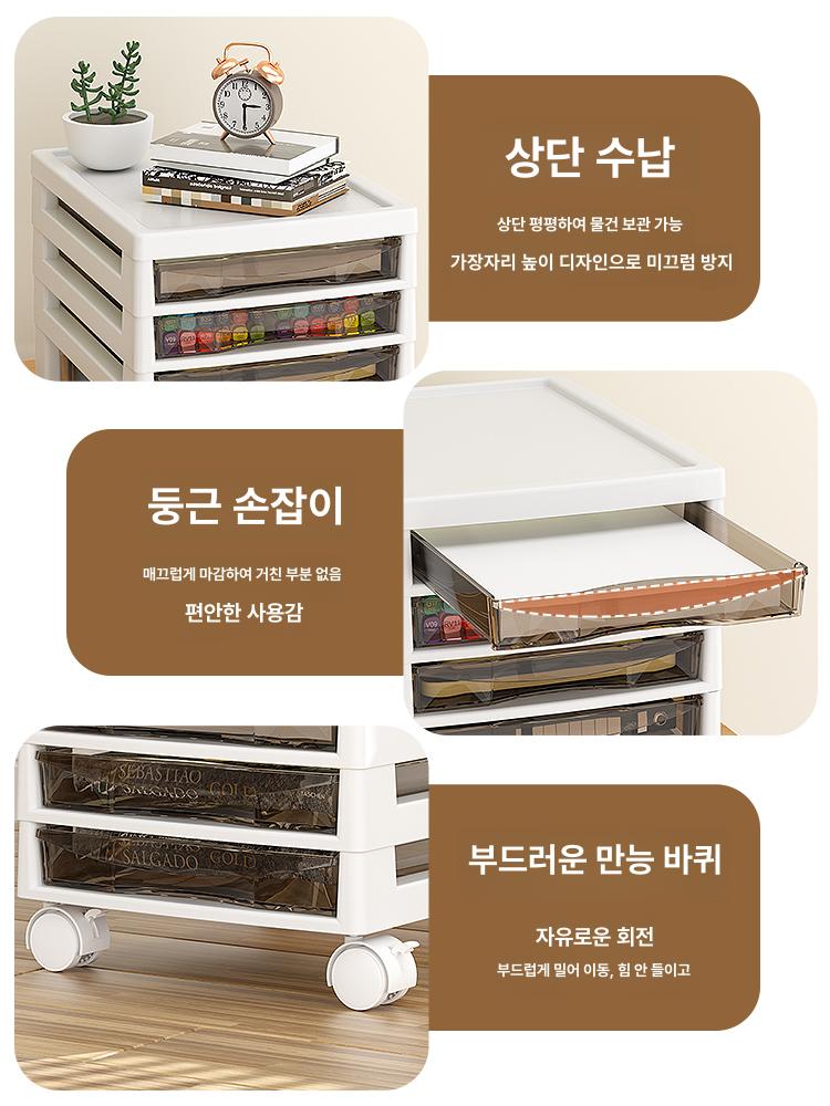 사무실 서류정리함 A4 대용량 서랍 박스 이동식 문서 보관함 수출 캐비닛 얕은 스타일 10칸 베스트셀러 - 상세 이미지 4