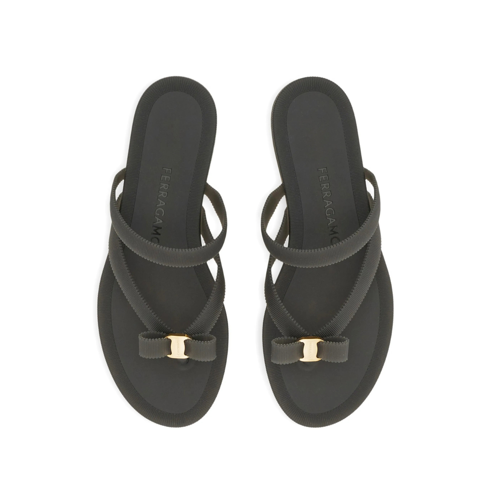 페라가모 여성 슬리퍼 FW26 01L859 0794396 1C NERO - 상세 이미지 3