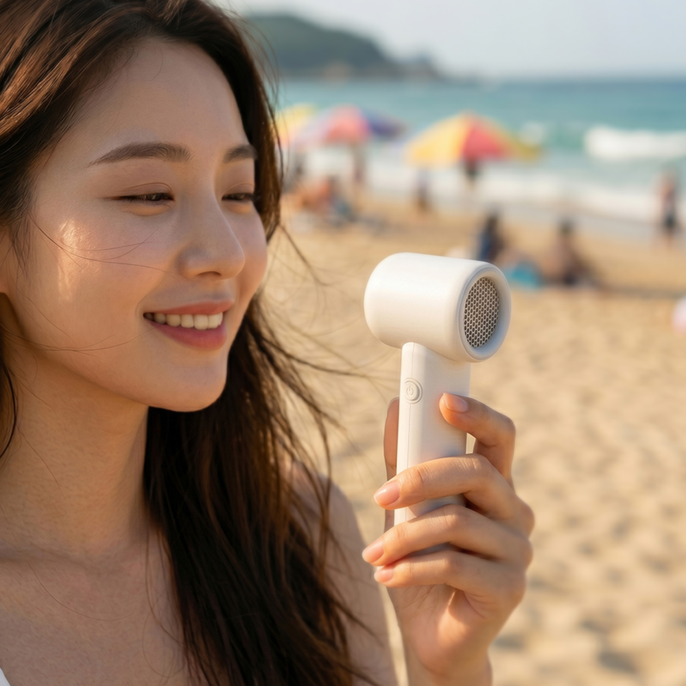 니드잇 윈드팬 미니 휴대용 선풍기 BLDC 저소음 터보 제트 핸드 무선 - 상세 이미지 4