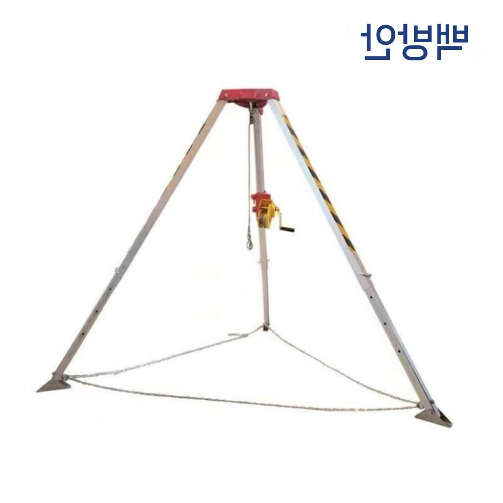 삼각대 펜스 난간 크레인 주차장 코너안전대 가드레일 산업용 벨트 맨홀 기둥보호대 안전작업 10m x 1200lb 화재 검증 - 상품 이미지